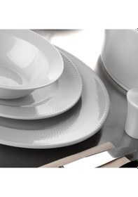 Resim Kütahya Porselen Zümrüt Beyaz 24 Parça Yemek Takımı 