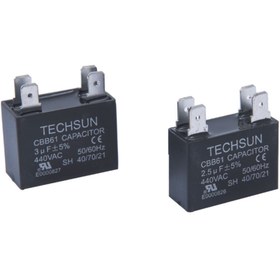 Resim TECHSUN 4 Soketli Kare Kondansatör 2.5uf 
