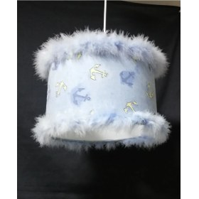 Resim Teknotrust Mavi Çapa Erkek Çocuk Odası Yatak Odası Avizesi Mavi Tüylü Çocuk Odası Avize 