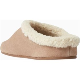 Resim Camp Jeffrey Campbell Kadın Süet Ve Shearling Astarlı Sabo Terlik, Rahat Günlük Tasarım Bej 