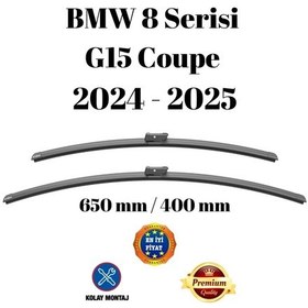 Resim Bmw 8 Serisi G15 Coupe 2024 2025 Uyumlu Ön Cam Silecek Süpürgesi Takımı 650/400mm Silbak Sb2616c 