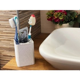 Resim Okpax Diş Fırçalık Ve Diş Fırçası Kabı Yeni Model Beyaz 