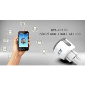 Resim Inca İnca İwa-283 16A Bluetooth Wi-Fi Akım Korumalı Akıllı Priz (Zamanlama,Geri Sayım,Sesle Kontrol,Güç) 