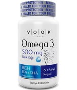 Resim Voop Omega 3 Balık Yağı 500 MG 60 Kapsül 