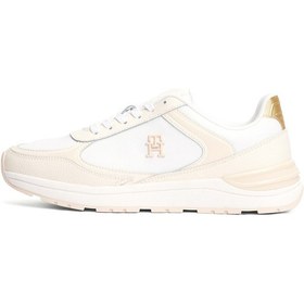Resim Tommy Hilfiger Casual Fashıon Runner Lth Beyaz Kadın Sneaker Beyaz 