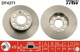 Resim TRW DF4271 | Disk Arka 04-Golf.5-Jetta-Caddy.3-A3 | 1 Adet 