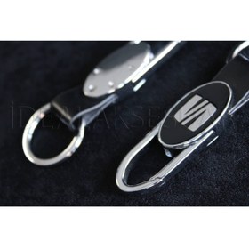 Resim idealaksesuar Seat Metal Deri Kancalı Anahtarlık Şık Kaliteli Aksesuar Çanta Araba New 