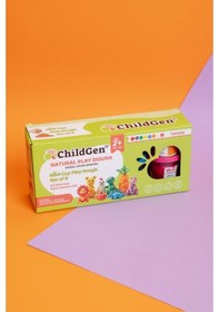 Resim Childgen Doğal Oyun Hamuru - Mini-cup- 8'li Set 8x65gr Mor 