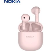 Resim Nokıa E3103 True Wireless Bt Kulaklık Yarı Kulak İçi Spor Müzik Kulaklıkları Bt5.1 Çip 13mm Dinamik Sürücü Daha Net Ses Aramalar Pembe 