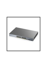 Resim Zyxel Gs1350-26hp, 26 Port, Gigabit, 24 Port Poe 375w, +2port Gigabit Sfp, Yönetilebilir, Rackmount 