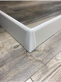 Resim 8 Cm Beyaz Düz Süpürgelik İç Köşe Dış Köşe Aparat 