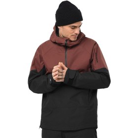 Resim Salomon Transfer Anorak Erkek Siyah Kayak Ceketi 