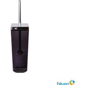 Resim Primanova Toskana Tuvalet Fırçası Şeffaf Siyah 5086 