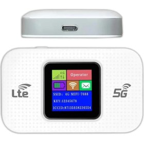 Resim Pmr Taşınabilir Modem 5G/4G LTE 300 Mbps Hızında 10 Cihaz Destekli Güvenli Mobil Router 