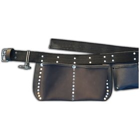 Resim Palaska Kemerli Metrelik Cepli Hakiki Deri Çivi Önlüğü N11.24023 