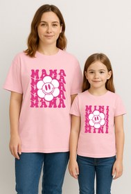 Resim SVART WEAR MAMA MINI Anne Kız Kombin Tişört Takımı T-Shirt Twin Anne Kız Çocuk Oversize MAMA MINI (TEKLİ FİYAT) 