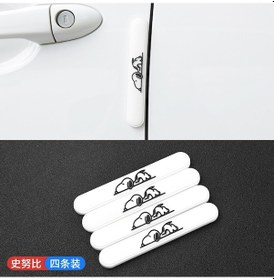 Resim Youmex Snoopy Kartoon Kapı Çarpma Koruyucu Şeritleri - 4 Adet, Dayanıklı, Kullanıma Kolay, Çizilme Ve Çarpma Engeli Dekoratif Aksesuar 