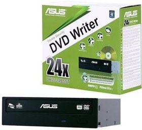 Resim ASUS DRW-24B5ST Silent Dahili DVD yazıcı (24 x DVD ± R, 12 x DVD ± R DL, 5 x DVD-RAM), perakende, SATA, siyah 