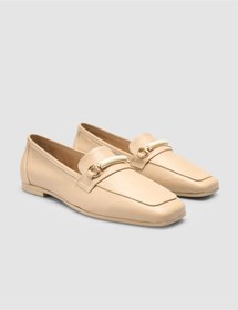 Resim Cabani %100 Hakiki Deri Vizon Kadın Loafer 