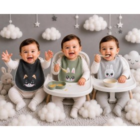 Resim DAPSEE MAMA ÖNLÜĞÜ %100 PAMUK ORGANİK KIZ VE ERKEK ÇOCUK MAMA ÖNLÜĞÜ 
