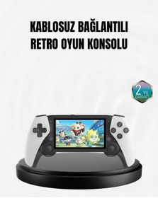 Resim 4.3 İnç Ekranlı Retro Oyun Konsolu - 64 Gb Hafızalı, Şarjlı Ve Multimedya Destekli 