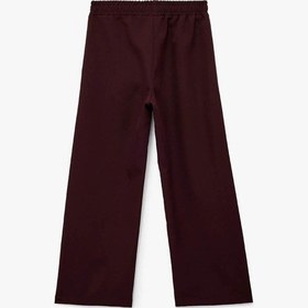 Resim Koton Geniş Paça Biyeli Bordo Kız Çocuk Pantolon 6wkg40034aw Bordo 