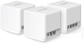 Resim Mercusys Halo H60X 3-pack, AX1500Mbps, Dual-Band, Gigabit Portları, 100'e Kadar Cihaz Bağlanabilir, 550 m²'ye Kadar Kapsama, Akıllı Bağlantı, Mobil Uygulama ile Kolay Kurulum, Wi-Fi 6 Mesh Sistemi 