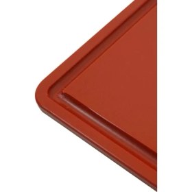 Resim 2'li Türkay 32.5X26.5X2 cm Saplı-Oluklu Polietilen Kesme Tahtası Kesim Levhası 1244 