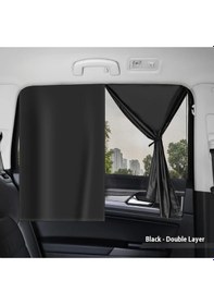 Resim Dashanshop 2 Adet Manyetik Çift Katlı Araç Güneşlikleri, Tam/yarım Cam Kaplama Siyah Perde Not: Character Count With Spaces İs 65 