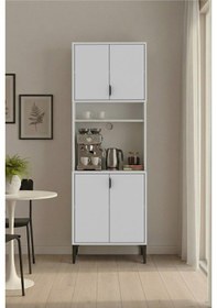 Resim Harmony Mini 4 Kapaklı Kahve Köşesi , Mutfak Stüdyosu Antrasit 