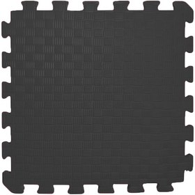 Resim Tatami Zemin Çocuk Odası Halı Ses Yalıtımlı Karo Mat Siyah 50cm 