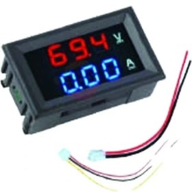 Resim Dijital Volt-Ampermetre Dc 0-100V 0-10A 