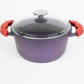 Resim Masterchef Aluminyum Döküm Derin Tencere 24 Cm Mor 