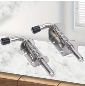 Resim Willowhaven Kalın 2mm Paslanmaz Çelik 5ınch 2ad Yaylı Sürgü Kapı Kilidi Dolap Ekipmanı 