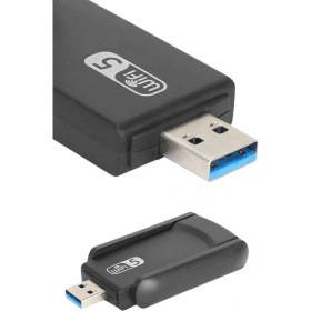 Resim Wifi Adaptörü Bt5.0 Wifi 2'si Bir Arada Çift Bantlı Çift Anten 