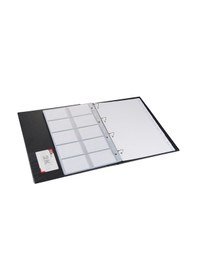 Resim KARTVİZİT ALBÜMÜ 10 SIRALI 240 KARTLIK İNDEKSLİ 26,5X32 CM 