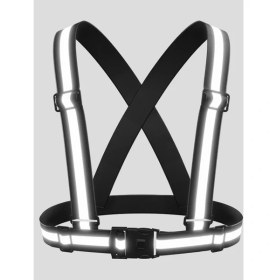 Resim Jbox Fosforlu Reflektörlü Yüksek Görünümlü Vücut Yeleği Siyah (Yeni Yasaya Uygun) 