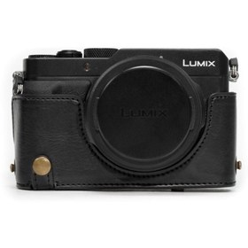 Resim MegaGear MG661 Panasonic Lumix DMC-LX100 Deri Kamera Çantası 