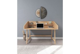 Resim WOODFACE MELY DOĞAL AHŞAP ÇALIŞMA MASASI, NATUREL 