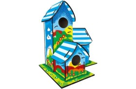 Resim 5269 Boyanabilir 3'lü Kuş Evi - Bird House 