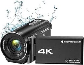 Resim Komdndht 4K Ultra HD 56MP 30FPS Kamera Plastik Video Kamera Kamera Su Geçirmez Video Kamera için 