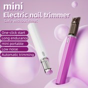 Resim 360° Dönen Elektrikli Tırnak Kesme Kalemi, USB Şarj Edilebilir 200mAh Lityum Polimer Pil, Güvenlik Korumalı Sessiz Otomatik Tırnak törpüsü, Manikür Tutkunları ve Güzellik Bakımı İçin İdeal - Tek Dokunuşla Çalıştırma 