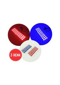 Resim Ahmet Otomotiv Parmak Lamba Seti 3 Ledli Soft Kırmızı Renk 12v 