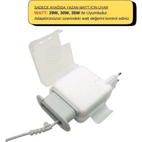 Resim SyncCase Şarj Aleti Kılıfı Macbook Air Type-C 29W 30W 35W ile Uyumlu Kablo Düzenleyici 