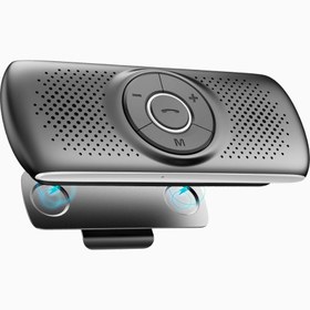 Resim Bluetooth 5.0 Handsfree Araç Kiti Mikrofonlu - Black 