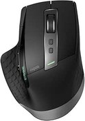 Resim Rapoo MT750S kablosuz fare kablosuz fare 3200 DPI sensör çevre dostu şarj edilebilir pil ergonomik sağ elini kullananlar PC ve Mac için - siyah 