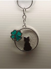 Resim Kedi Epoksi Anahtarlık 