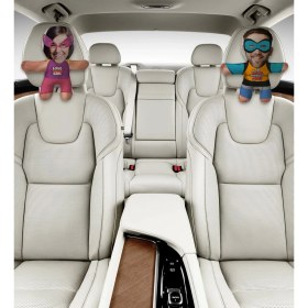 Resim Bk Gift Kişiye Özel Süper Kahramanlar 2’li Araç Koltuk Bebek Yastığı-3 