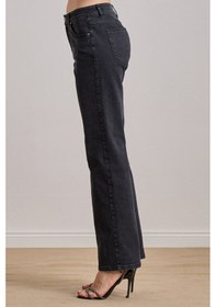 Resim Slim Straight Siyah Jean Pantolon Siyah 