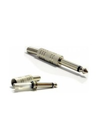 Resim 5 Adet 6.3mm Mono Jack Metal Çivi Jak - Lehim Tipi Gitar Jack 
